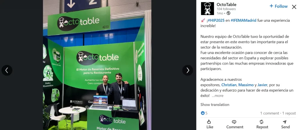 octotable event